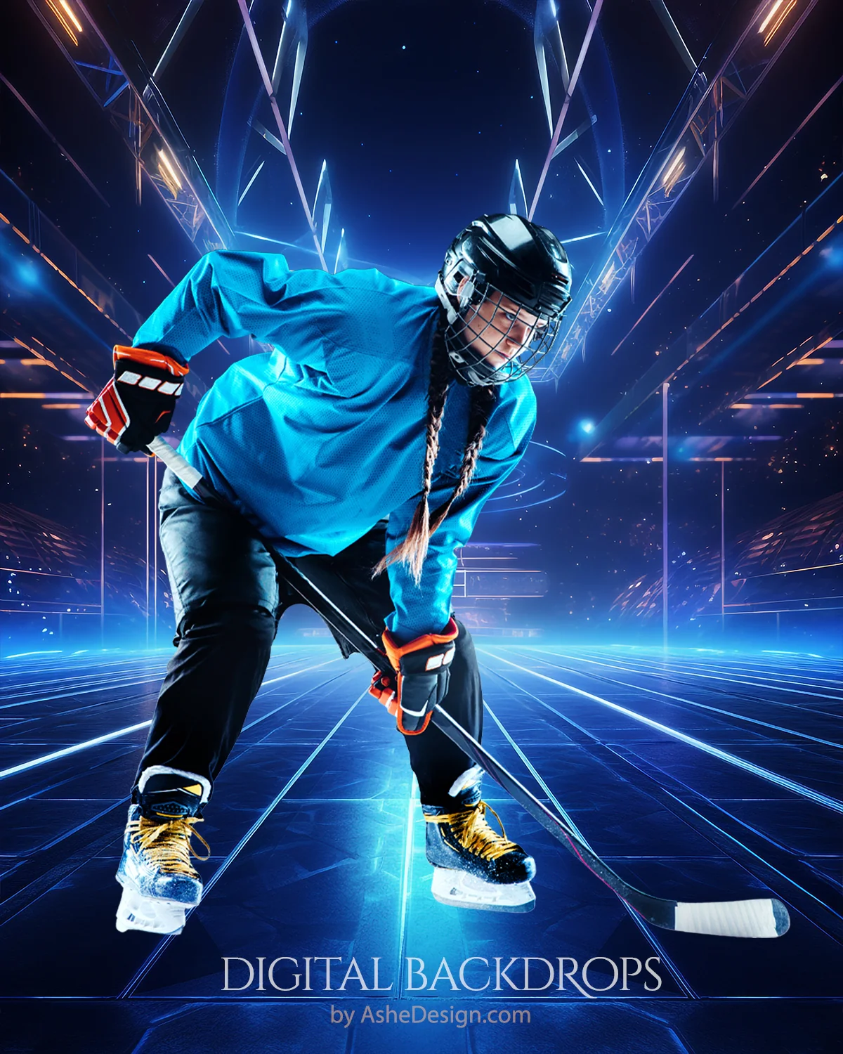 Digital Photography Backdrops - Futuristic Neon - Image 5