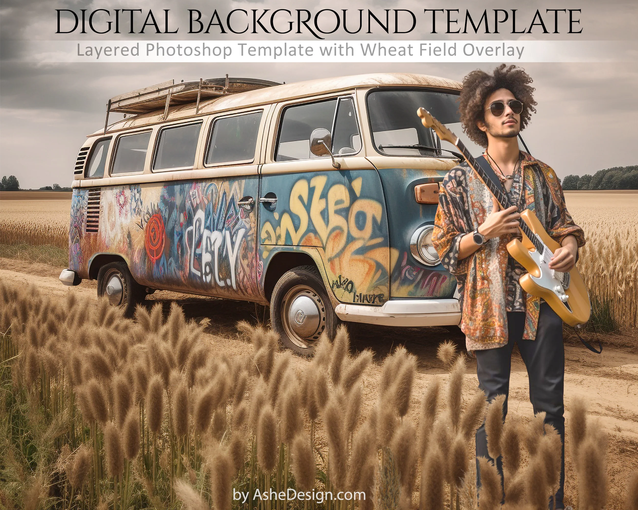 Digitally Mastered Photography Backdrops - VW Bus - Image 2