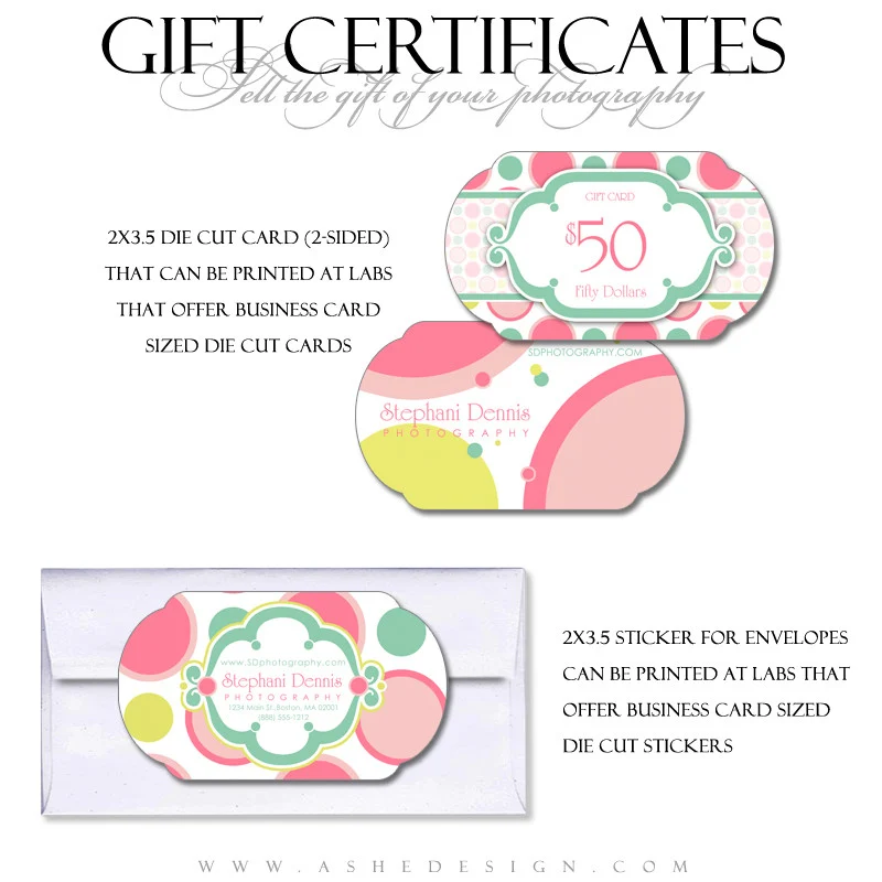 Gift Certificate Designs - Bubble Gum - Image 3