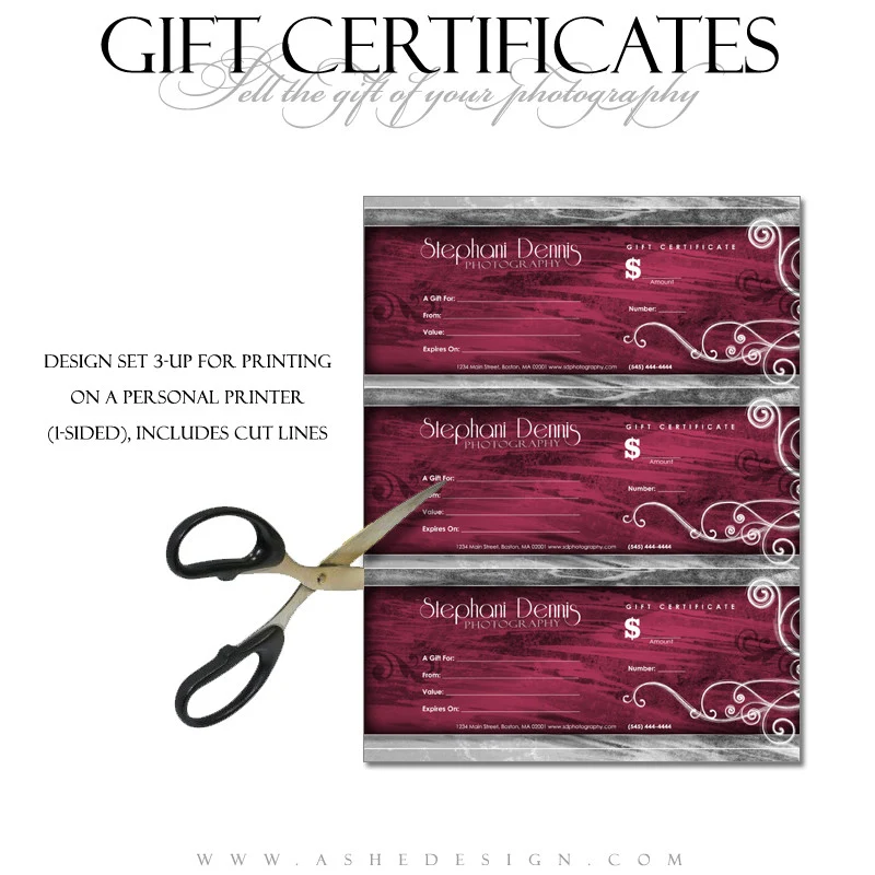 Gift Certificate Designs - Steel Magnolia - Image 2