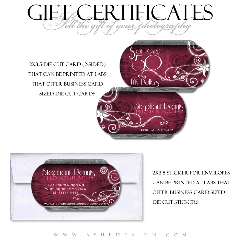 Gift Certificate Designs - Steel Magnolia - Image 3