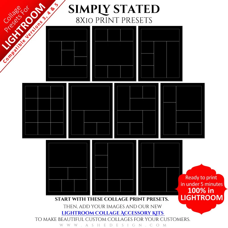 Lightroom Collage Presets (8x10) - Simply Stated
