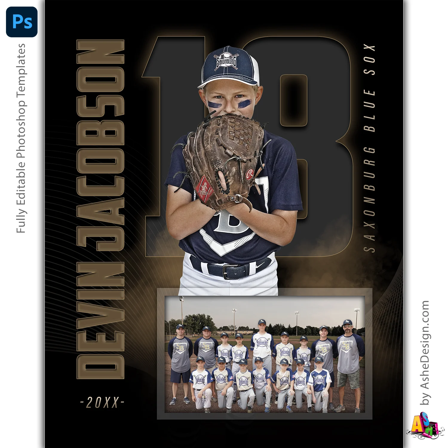 Memory Mates - The GOAT Multi-Sport Templates For Photoshop