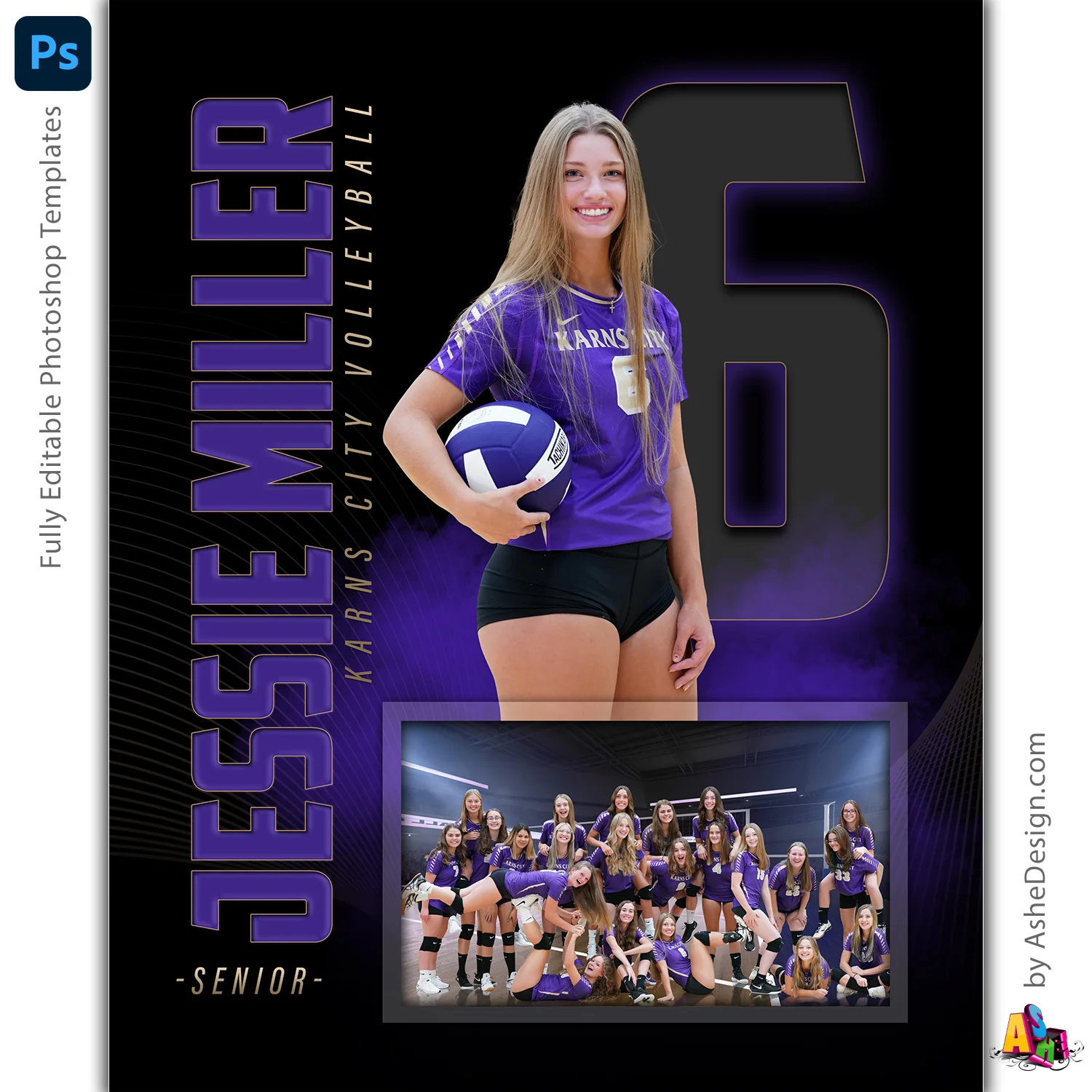 Memory Mates - The GOAT Multi-Sport Templates For Photoshop - Image 3