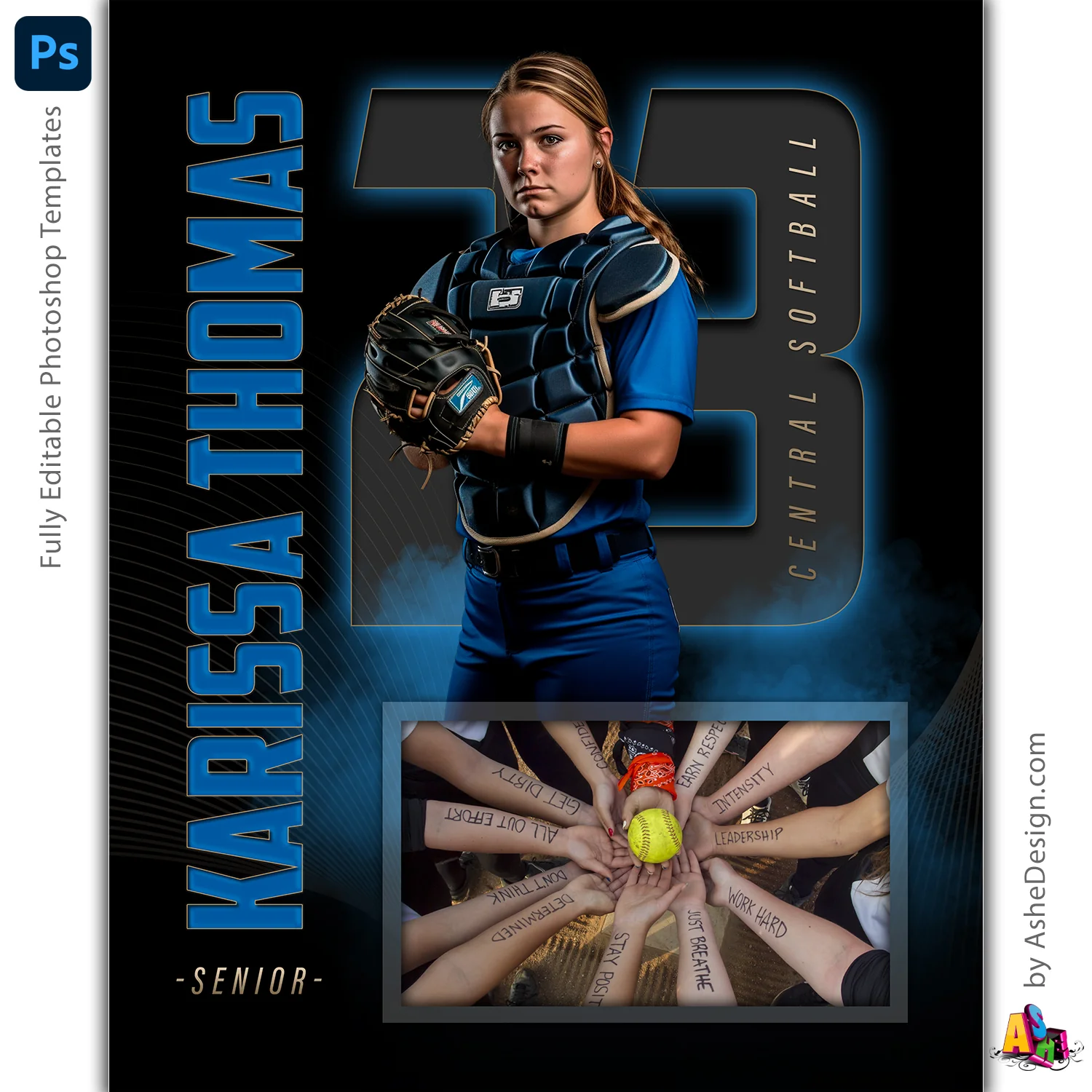 Memory Mates - The GOAT Multi-Sport Templates For Photoshop - Image 5