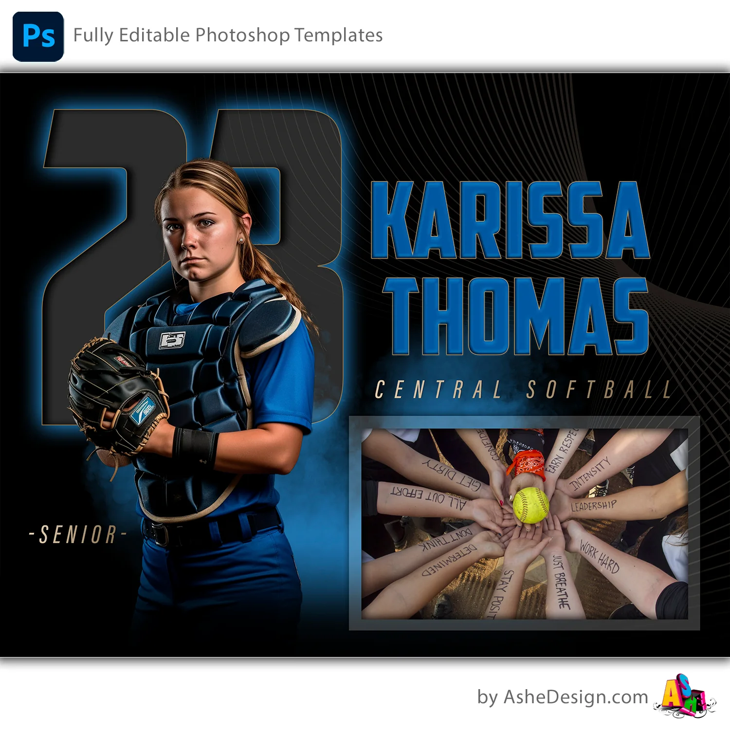 Memory Mates - The GOAT Multi-Sport Templates For Photoshop - Image 6