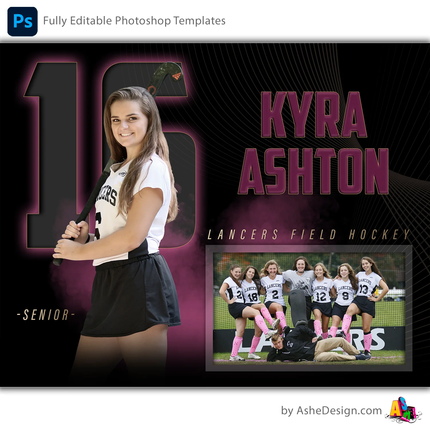 Memory Mates - The GOAT Multi-Sport Templates For Photoshop - Image 8