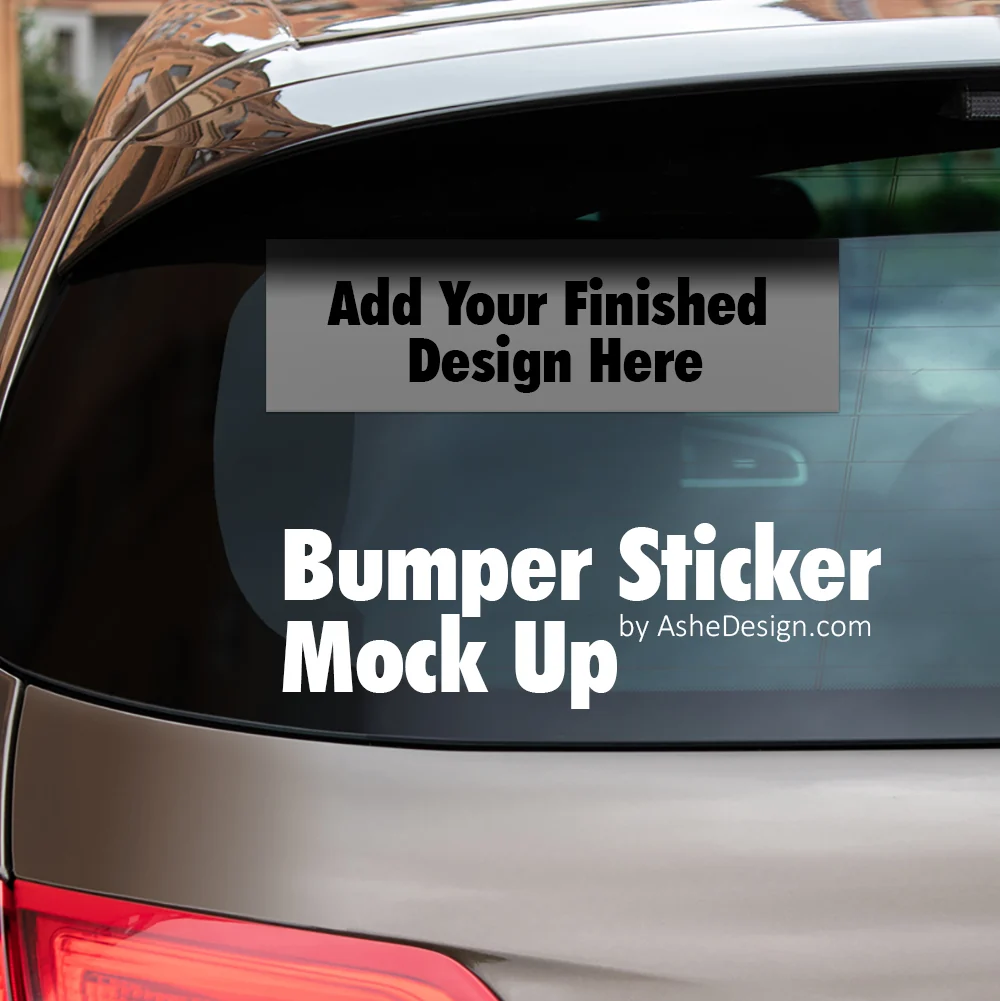 Mockup - Bumper Sticker - Image 2