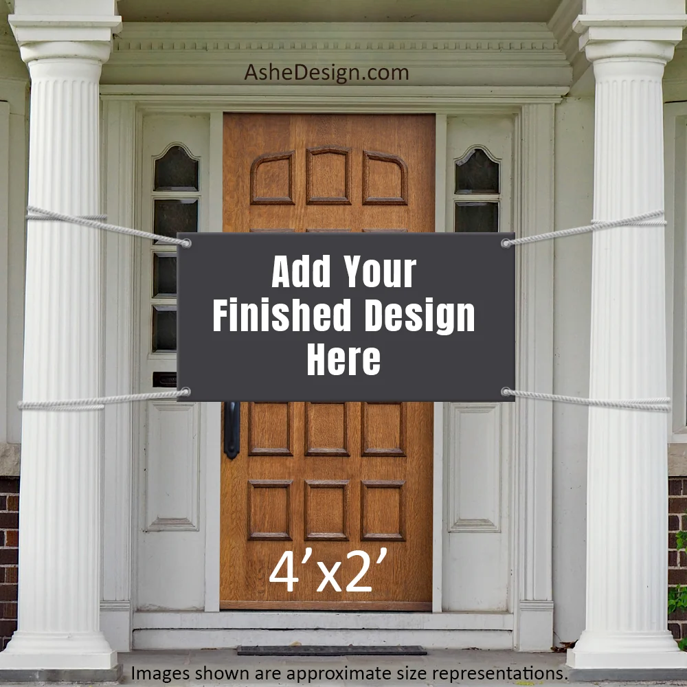 Mockup - Front Door Banner - Horizontal 4x2