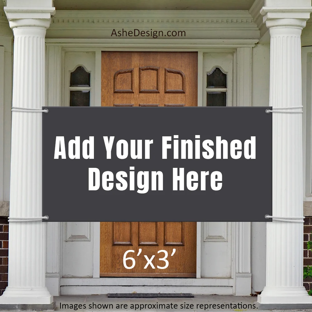 Mockup - Front Door Banner - Horizontal 6x3