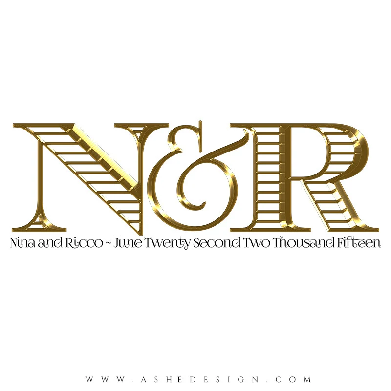 Monogram Design - Engraved Romance