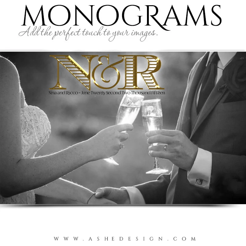 Monogram Design - Engraved Romance - Image 2