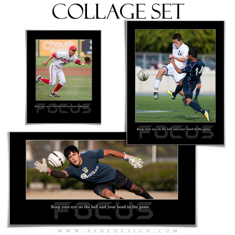 Motivational Collage Set (8x10,10x20,11x14) - Focus