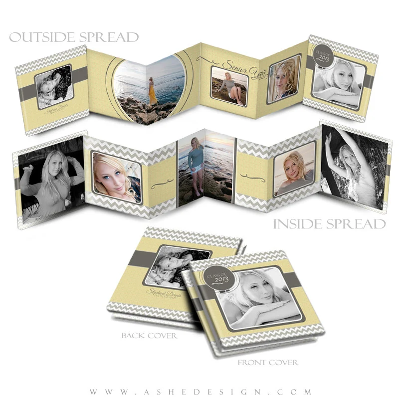 Photo Book Design Template (3x3 Accordion Mini) - Modern Simplicity