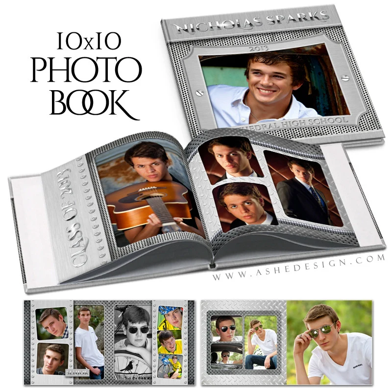 Photo Book Template (10x10) - Steel Mate