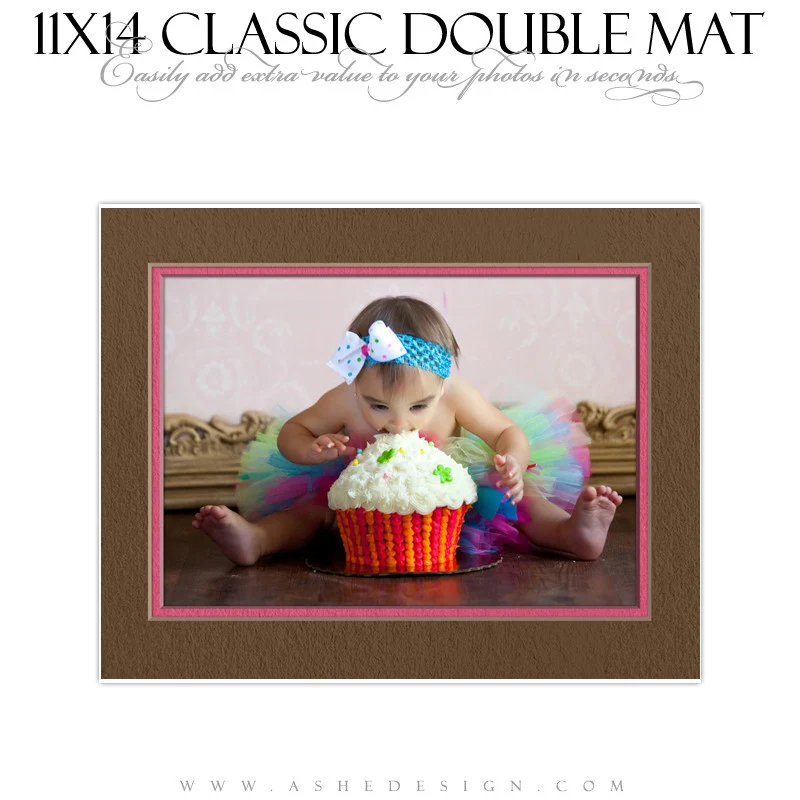 Photoshop Action - 11x14 Classic Double Mat - Image 3