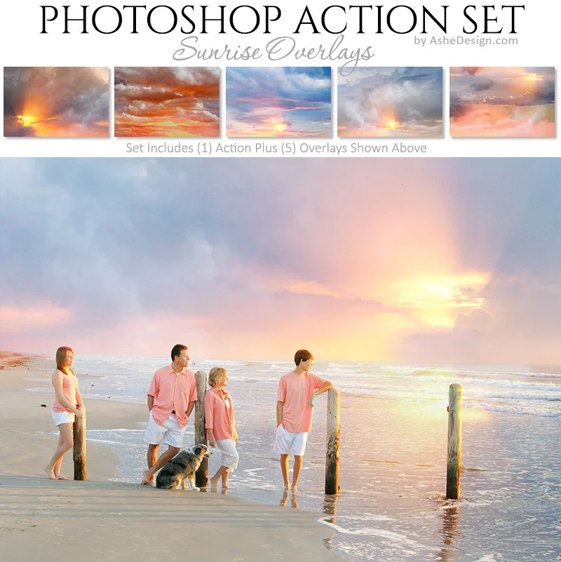 Photoshop Action | Cloud Overlays - Sunrise