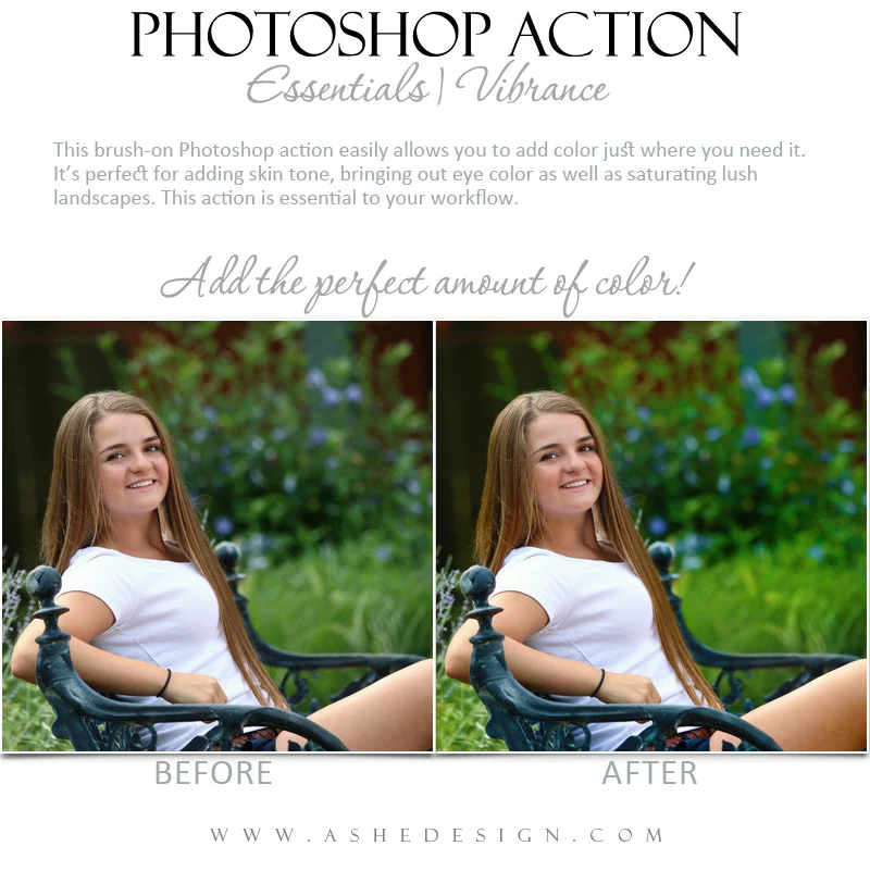 Photoshop Action | Essentials - Vibrance