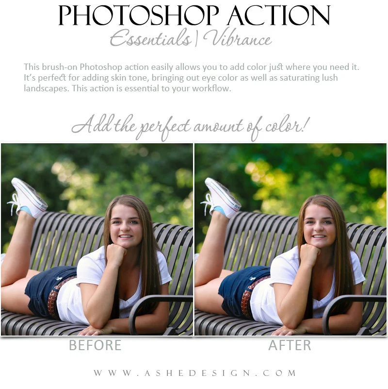 Photoshop Action | Essentials - Vibrance - Image 2