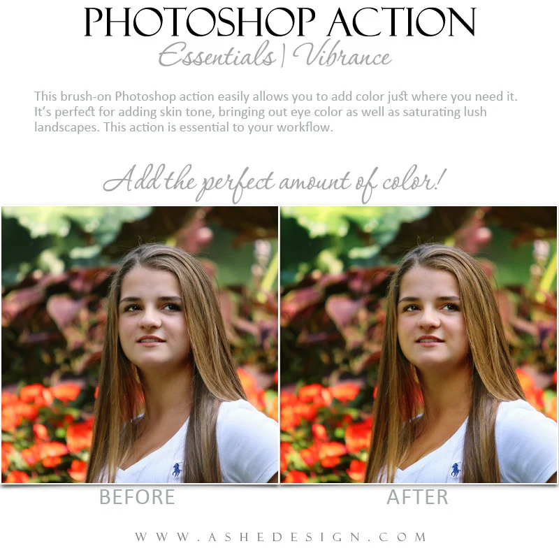 Photoshop Action | Essentials - Vibrance - Image 3