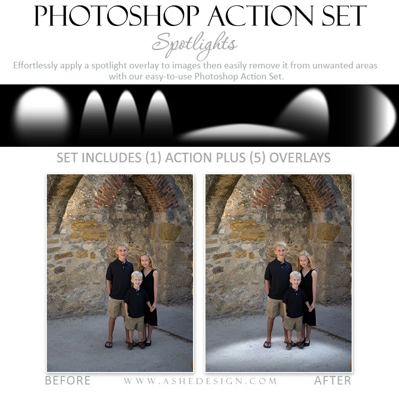Photoshop Action - Overlays | Spotlights - Image 2