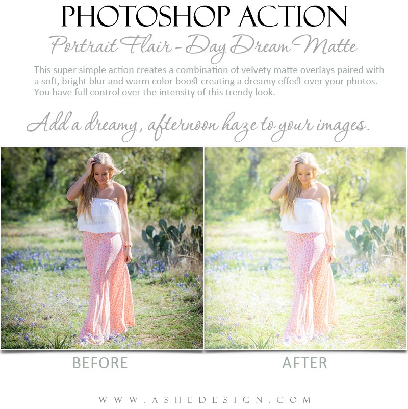 Photoshop Action | Portrait Flair - Day Dream Matte - Image 2
