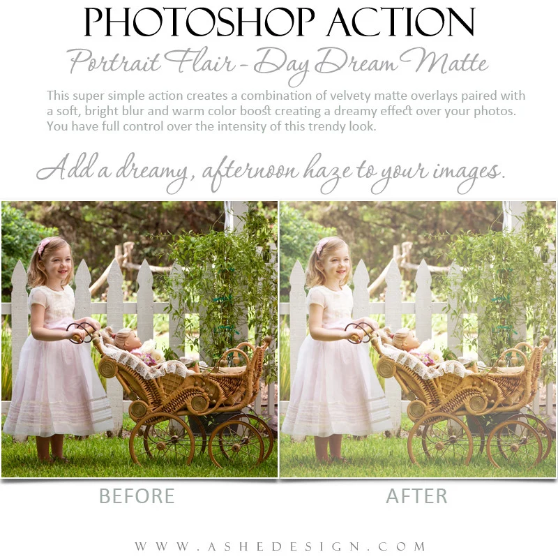 Photoshop Action | Portrait Flair - Day Dream Matte - Image 3