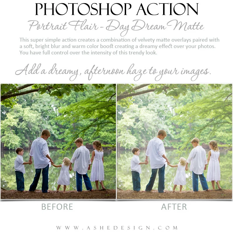 Photoshop Action | Portrait Flair - Day Dream Matte - Image 4