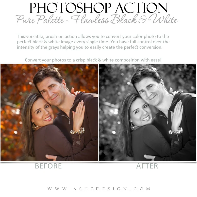 Photoshop Action | Pure Palette - Flawless Black & White - Image 4