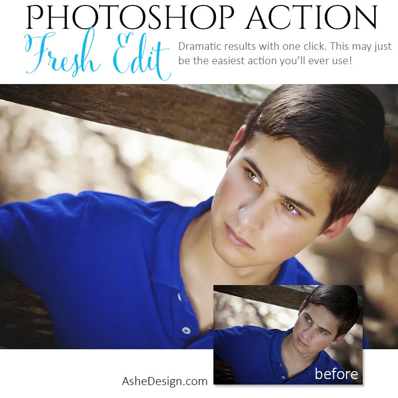 Photoshop Action | Pure Palette - Fresh Edit