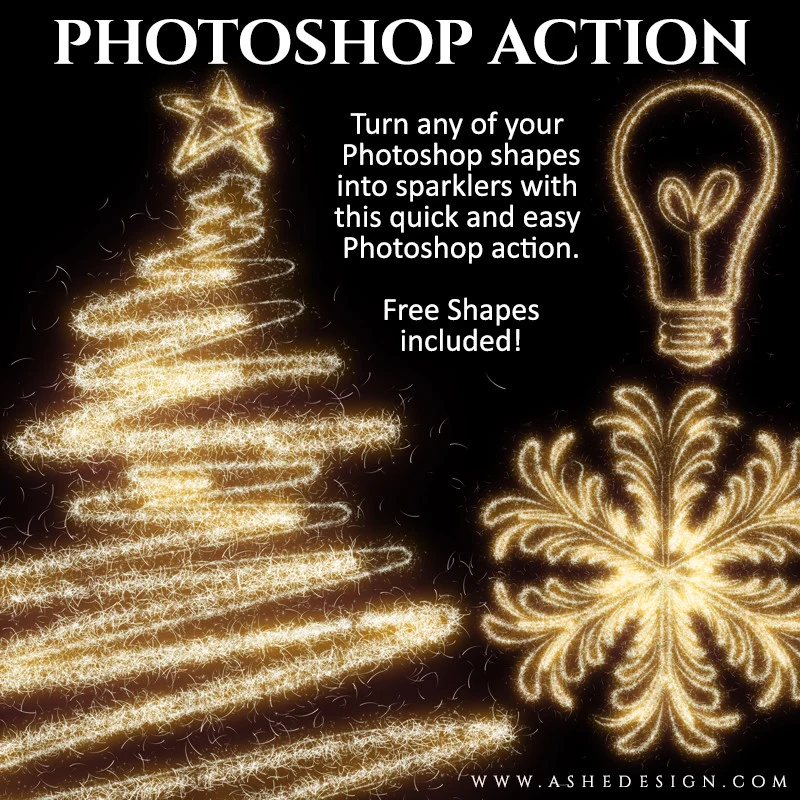 Photoshop Action - Shape Sparkler