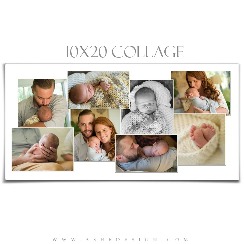 Photoshop Collage Layouts (12x12,16x20,10x20) - Simply Stated Scattered - Image 2
