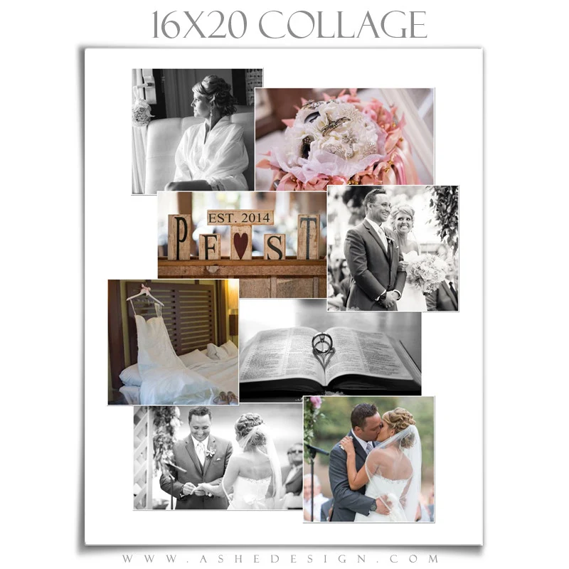 Photoshop Collage Layouts (12x12,16x20,10x20) - Simply Stated Scattered - Image 4