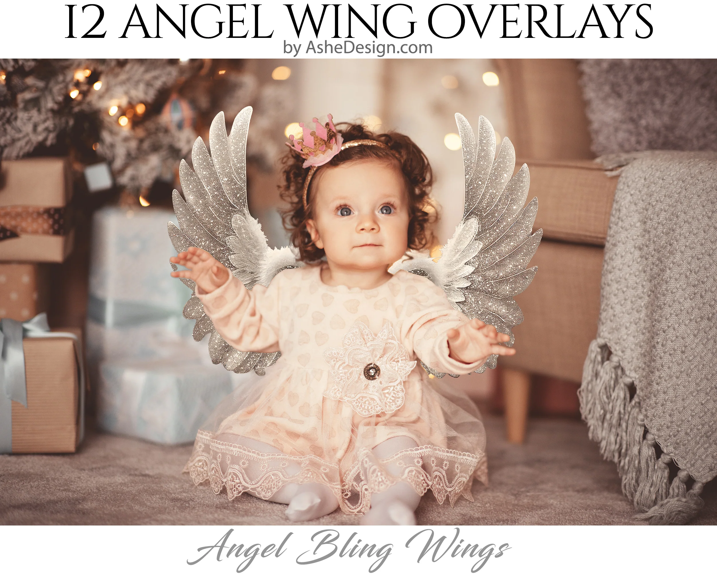 PNG Overlays - Angel Bling Wings - Image 3