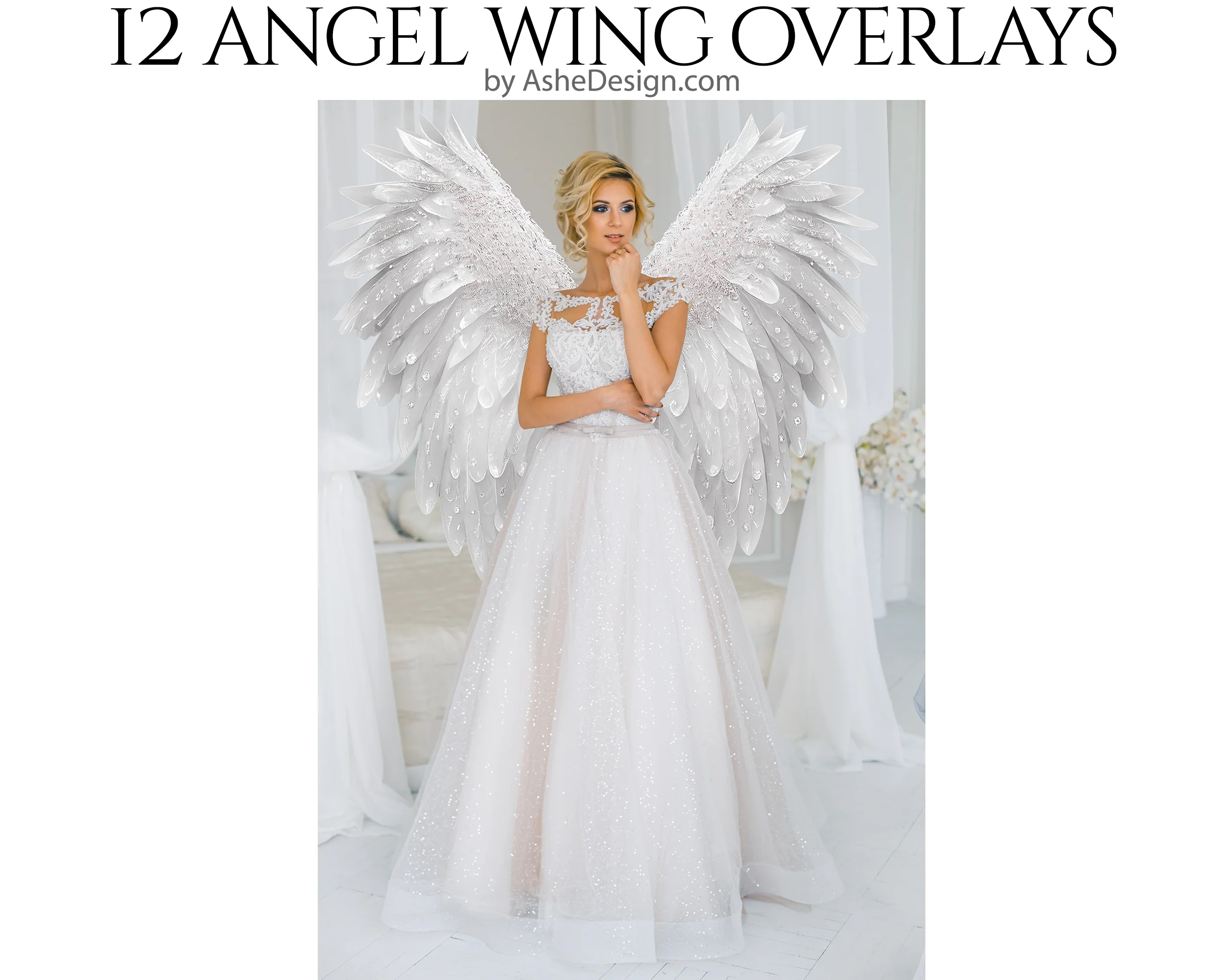 PNG Overlays - Angel Bling Wings - Image 4