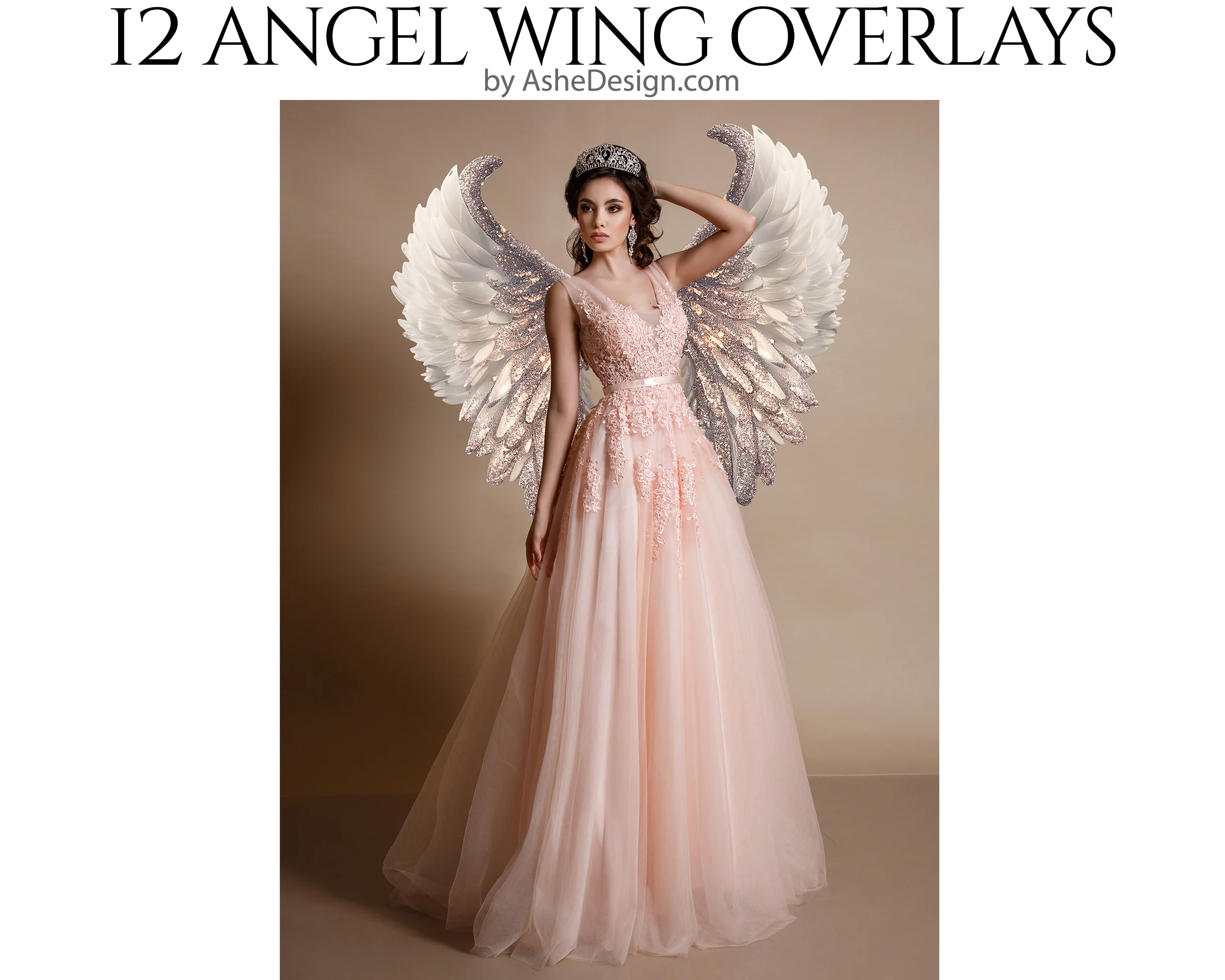 PNG Overlays - Angel Bling Wings - Image 5