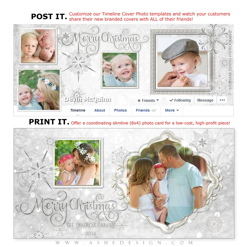 Post & Print Set - Snow Babies