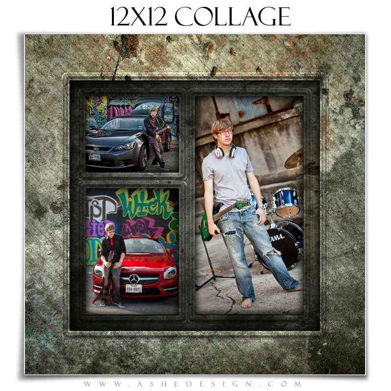 Senior Boy Collage Set (5x7, 8x8, 12x12) - Granite - Image 3