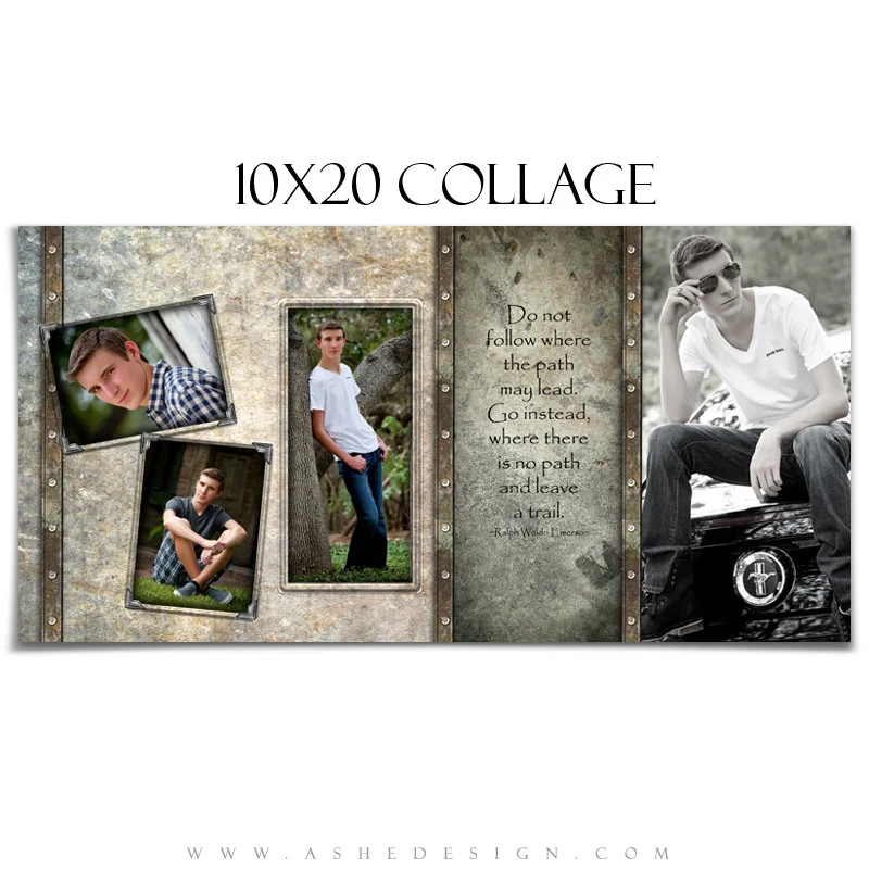 Senior Boy Collage Set (8x10, 11x14, 10x20) - Granite - Image 4