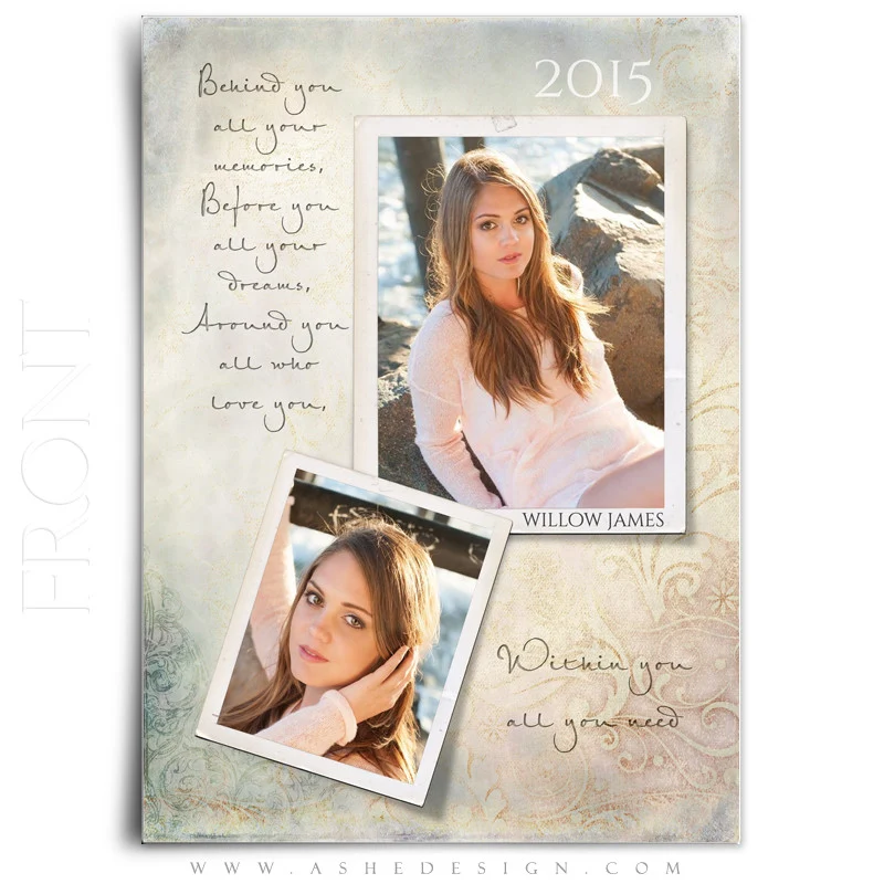 5x7 Flat Senior Girl Card  - All You Need - Image 2