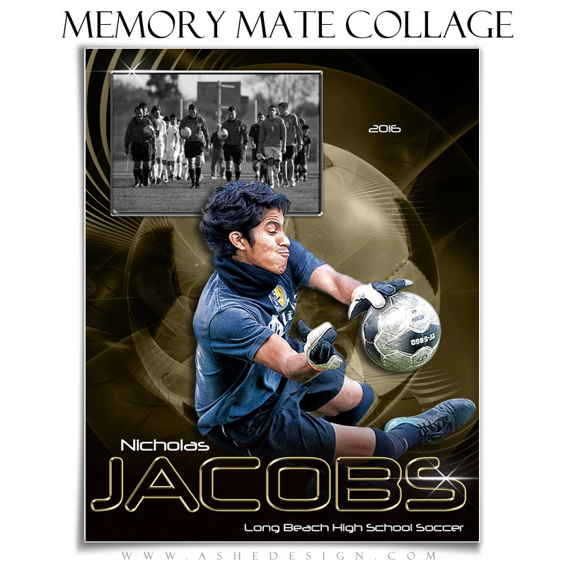 Sports Memory Mates 8x10 - Abstract Soccer
