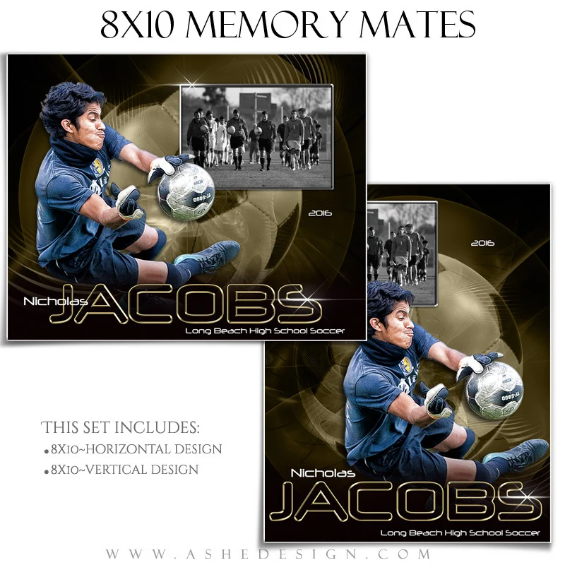 Sports Memory Mates 8x10 - Abstract Soccer - Image 2