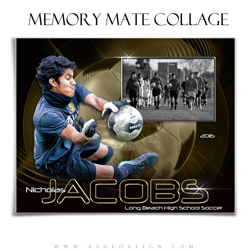 Sports Memory Mates 8x10 - Abstract Soccer - Image 3