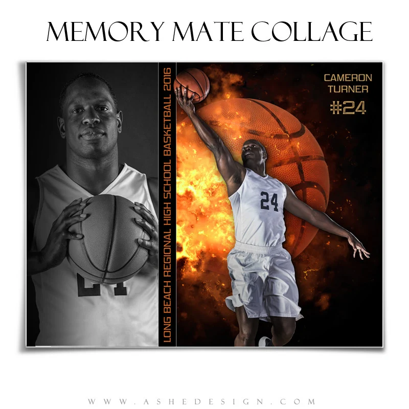 Sports Memory Mates 8x10 - Backdraft Basketball - Image 2