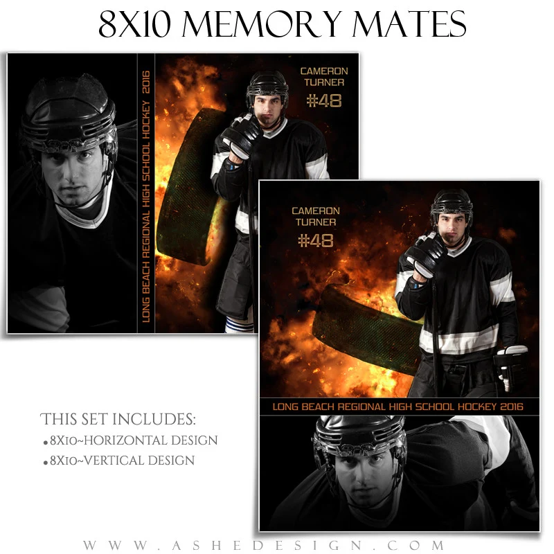 Sports Memory Mates 8x10 - Backdraft Hockey - Image 3