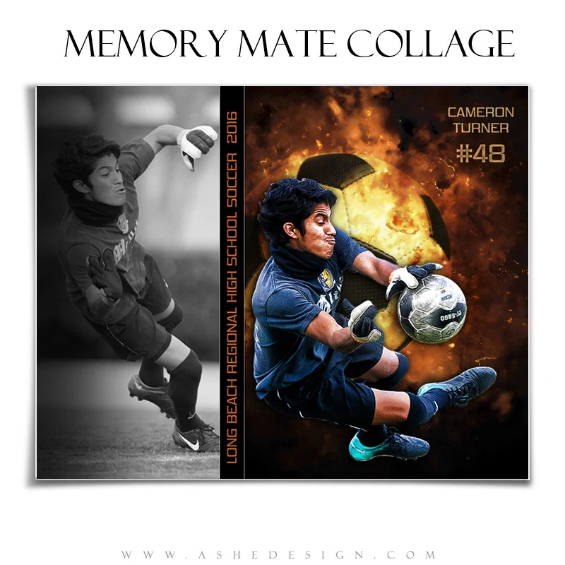 Sports Memory Mates 8x10 - Backdraft Soccer - Image 2