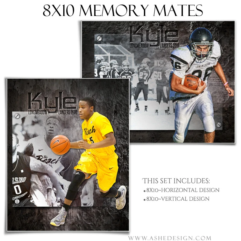 Sports Memory Mates 8x10 - Etched In Stone - Image 2