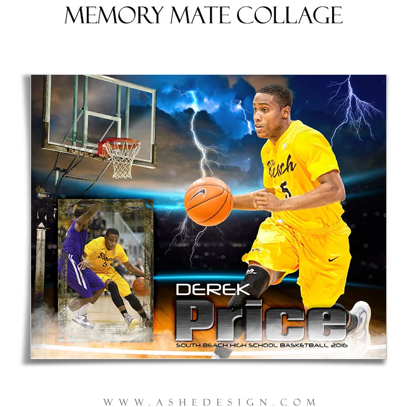 Sports Memory Mates 8x10 - Lightning Strikes Basketball - Image 3