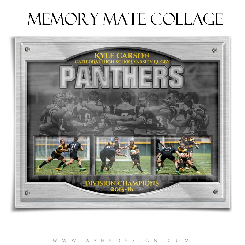 Sports Memory Mates 8x10 - On Display Triptych - Image 2
