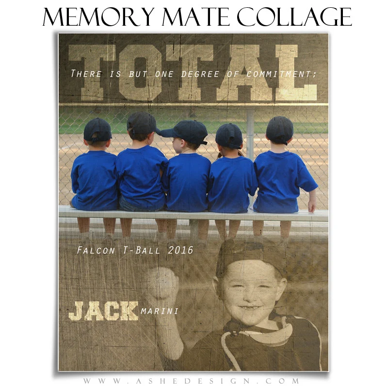 Sports Memory Mates 8x10 - Total Commitment